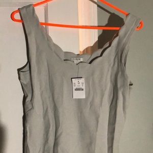 J crew scalloped tank
